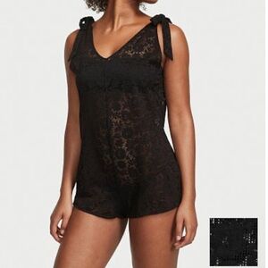 Victoria's Secret Swim
Crochet Lace Romper Cover-Up